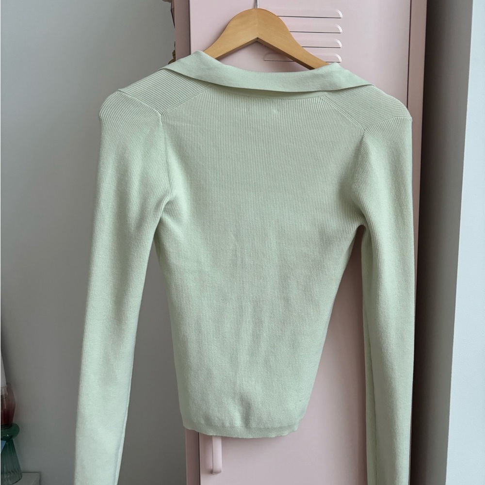 Wilfred Light Green Button Down Shirt - Picture 3 of 3